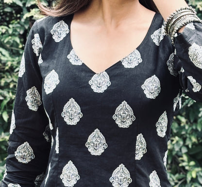 KALI SLEEVED SHORT KURTI