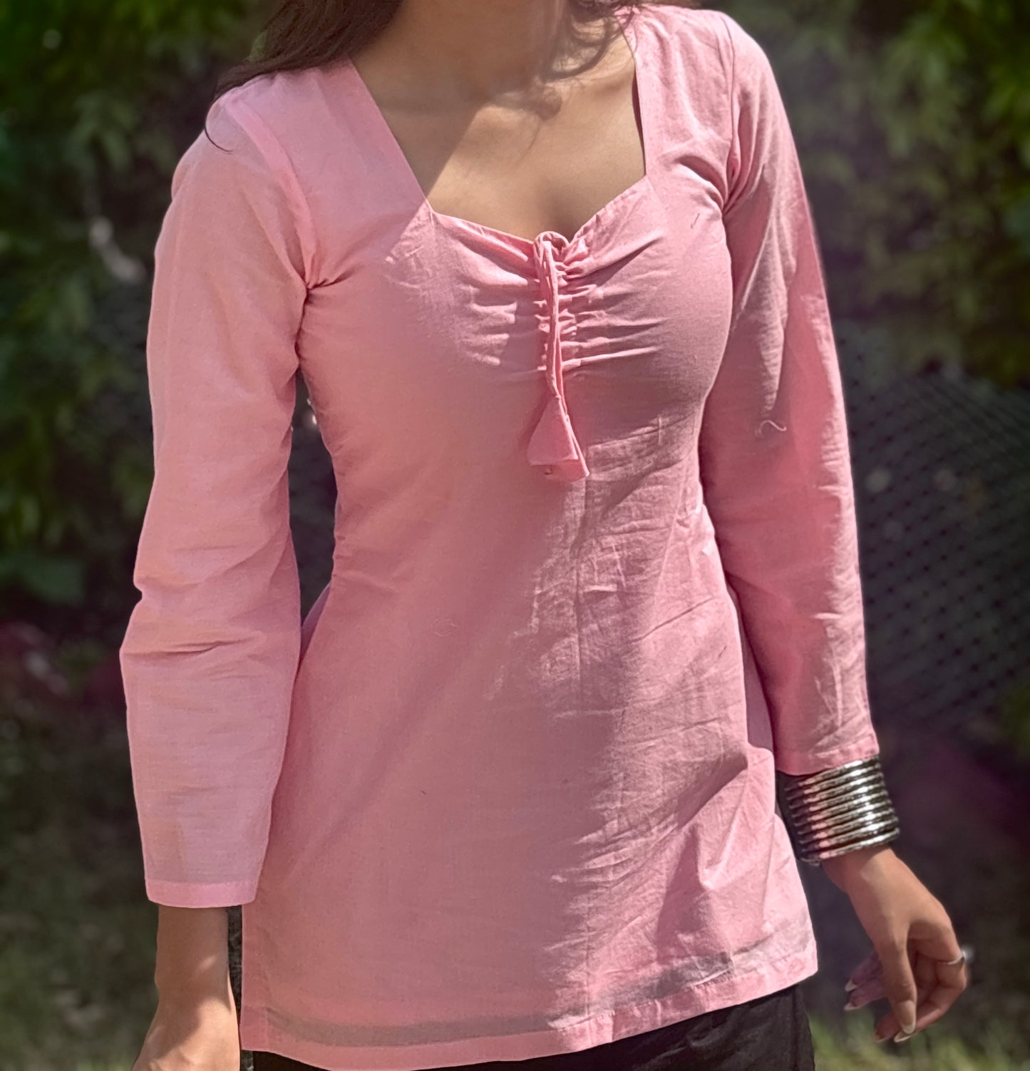 PARI SHORT CORSET BACK KURTI