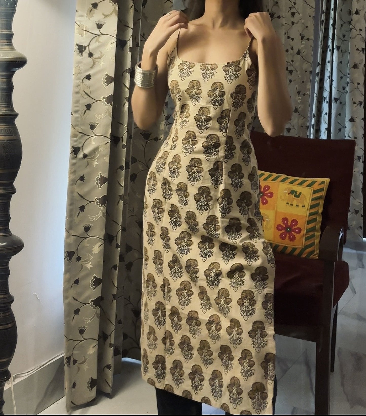 MITTI NOODLE STRAP LONG KURTI