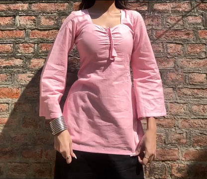 PARI SHORT CORSET BACK KURTI