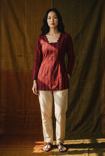 GULAABO CORSET BACK SLEEVED KURTI