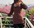 ajrakh short kurti