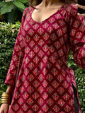SHORT KURTI V NECK