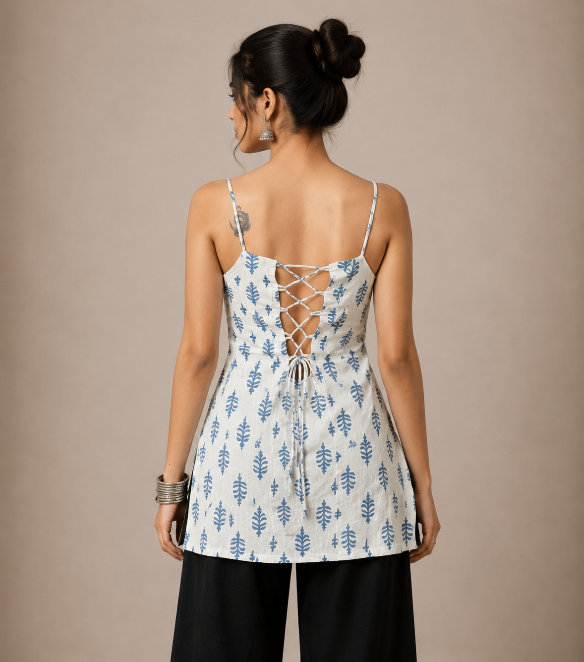 NEEL TARA SHORT CORSET BACK KURTI
