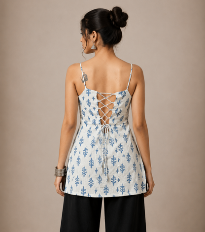 NEEL TARA SHORT CORSET BACK KURTI