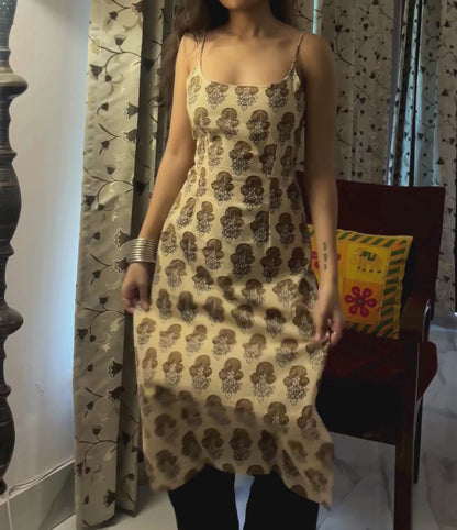 MITTI NOODLE STRAP LONG KURTI